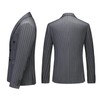 UNINUKOO Mens 2 Piece Pinstripe Suit for Men Double Breasted