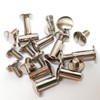 10 Pack 1/2" Solid Chicago Screws Leather Repair Screw Post