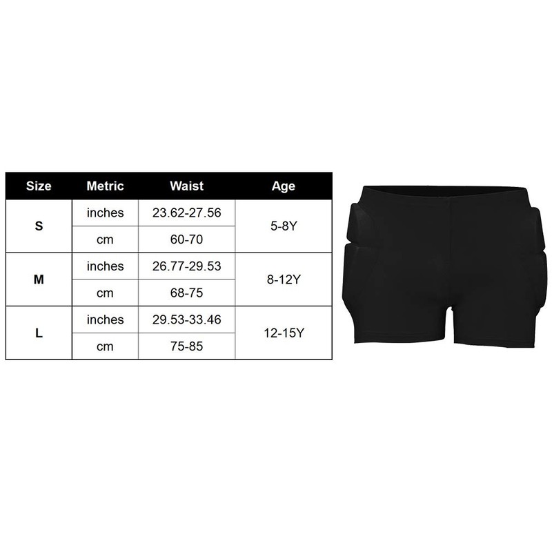 Padded Shorts, Hip Butt Protective Padded Short, Hip Protection 3D