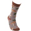 Primitives by Kathy Novelty Socks - Mushroom Toss, One Size,