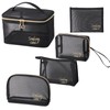 5-Piece Travel Cosmetic Bag Set - Durable Mesh Travel Organizers