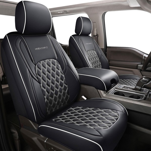 Huidasource Wrangler JL Seat Covers 4 Door, Waterproof Leather Seat