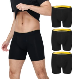Battewa Full Coverage Incontinence Underwear for Men Overnight Leak Proof Boxer Briefs Protective Underpants for Male Bladder Control Absorbency 100ml, 3Pack (XXL, Black)