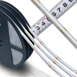 weisuan-Tuodi DC24V 32ft Premium High Brightness COB LED Strip High Density Flexible White Color 10 Watt Per Meter 10M (Cool White (6000K-6500k))