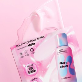 Mamonde [마몽드][1매] 플로라글로우 로즈 하이드로겔 마스크 [Mamonde][1 sheet] Flora Glow Rose Hydrogel Mask
