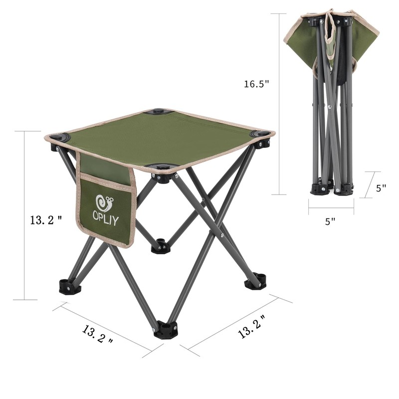 Opliy Camping Stool 2 Pack,Portable Folding Stool for Outdoor Gardening