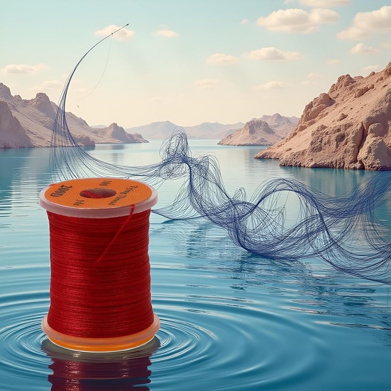 Red 100Yard 200D UV Big Fly Thread Premium Strong Durable