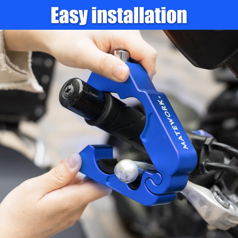 Matework Motorcycle Lock Anti Theft Heavy Duty, Motorcycle Handlebar with