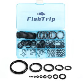 FishTrip Fishing Rod Eyelet Repair Kit 160Pcs Fishing Rod Repair Kit 12 Sizes Fishing Pole Ceramic Guides Rings Replacement Kit