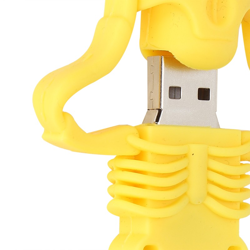 Cartoon U Disk Yellow Skull Appearance High Speed Bulk Storage