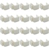 tunghey 20Pack Blank Keystone Jack Inserts for Keystone Wall Plate