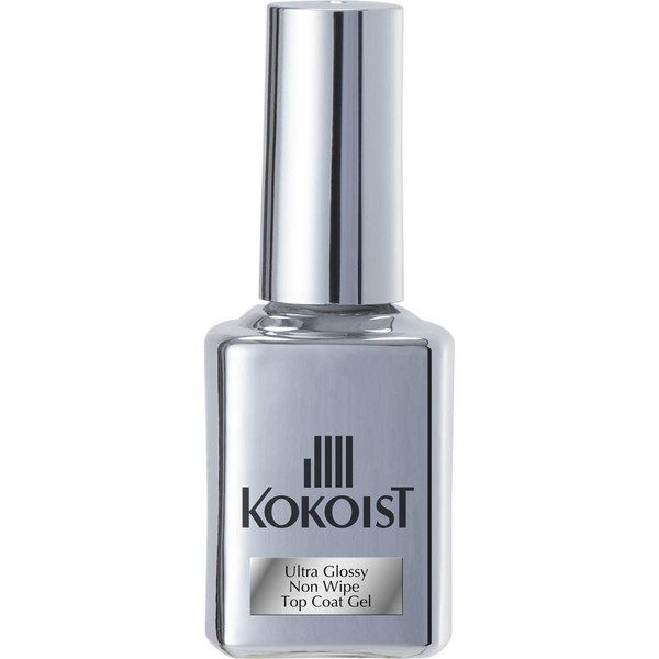 Cocoist Ultra Glossy Non-Wiping Top Coat Gel, 0.5 fl oz (15 ml), UV/LED Compatible, Gel Nail