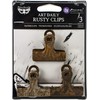 Prima Art Daily Planner Metal Binder Clips 3/Pkg - Rusty