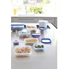 Curver 00009-082-00 Rechteckige Frischhaltedose New Grand Chef, 2,6L, transparent/blau