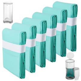 Pack of 6 Nappy Bin Refill Film Compatible with Basket, 16 L Refill Bag, Refill Film, Nappy Bin, Rubbish Bag, Nappy Bag, 10 m Long, Nappy Disposal Bag, Odour-Proof