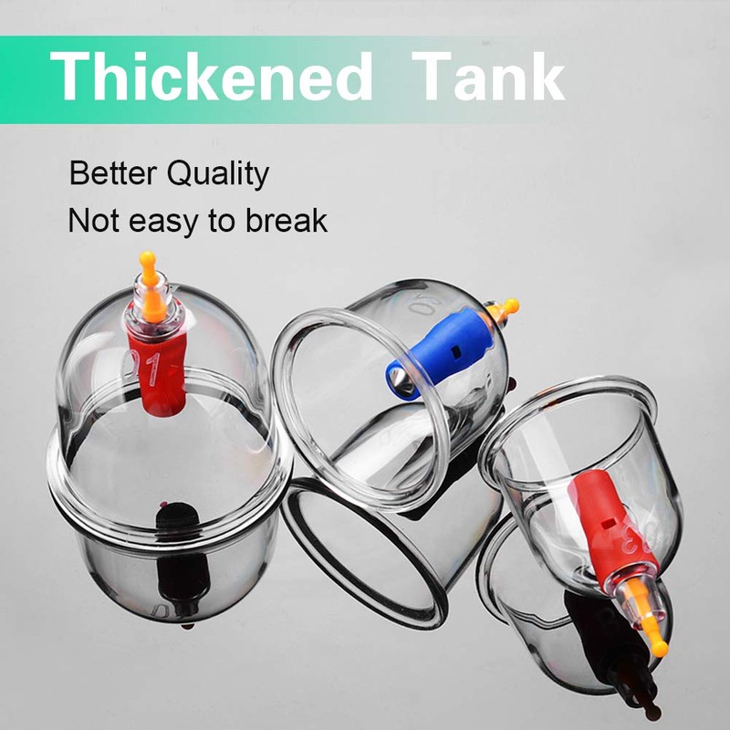 12 Cup Cupping Therapy Set, Chinese Cupping Therapy Set with
