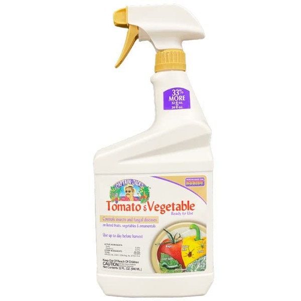 Bonide Tomato & Vegetable 3-in-1 Spray, Ready-to-Use, 32 oz, Pack