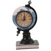 Globe Clock Decorative Desk Ornament Resin World Map Clock with