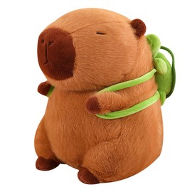 ZOYDP Capybara Plush Toy, 23 cm Capybara Cuddly Toy, Simulation Capybara Plush Toys, Super Soft Cuddly Toys Capybara, Capybara Stuffed Toy, Birthday Gift for Children, Brown
