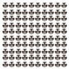 100 Sets Mushroom Rivets Round Head 10mm Electroplating Semicircle Alloy