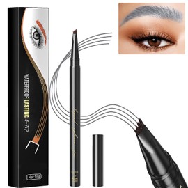 HOUSN Eyebrow Pencil, Microblading Waterproof Eyebrow Pencil, Eyebrow Pencil with Fork Tip, Long-Lasting Microblading Pen
