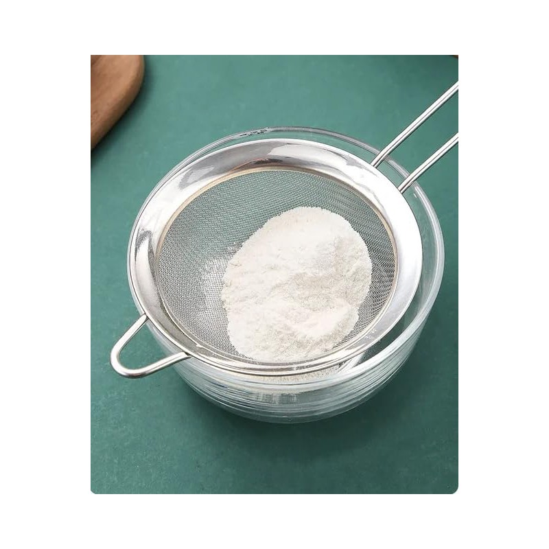 Stainless Steel Strainer 8CM Fine Mesh Strainer with Long Handle