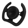277mm Racing Steering Wheel with 135mm Adapter Black PU Universal