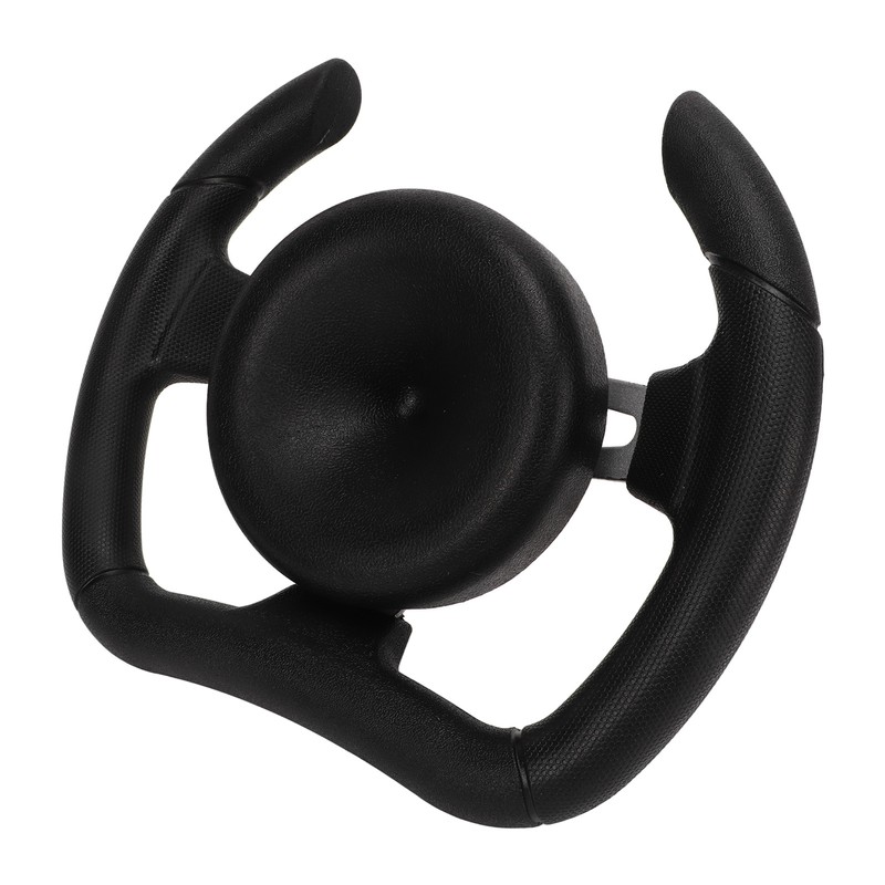 277mm Racing Steering Wheel with 135mm Adapter Black PU Universal