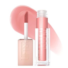 Maybelline Lifter Gloss, Hydrating Lip Gloss with Hyaluronic Acid, High Shine for Plumper Looking Lips - Color: Reef