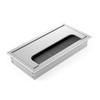 ATM® Desk Cable Grommet, Aluminium with Integrated Brush and Flap,