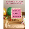 Changeable Felt Letter Board with LED Lights - 10×10" Message