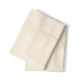 PeachSkinSheets Night Sweats: The Original 1500tc Soft King Pillowcase Set Vanilla Bean