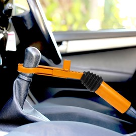 VICASKY Steering Wheel Lock Steering Wheel Lock Anti- Device Car Steering Wheel Lock Handbrake to Gear Stick Lock Fits Manual and Automatic Cars Lock Car Anti Lock Gear
