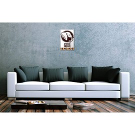 Tin Sign Elephant Zoo African Safari