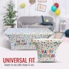2 Pack Happy Birthday 6 Foot Spandex Tablecloth – Stretch