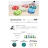 minimynimo 40 Round Floor Cushion Cover Nordic Green Blue (Bean