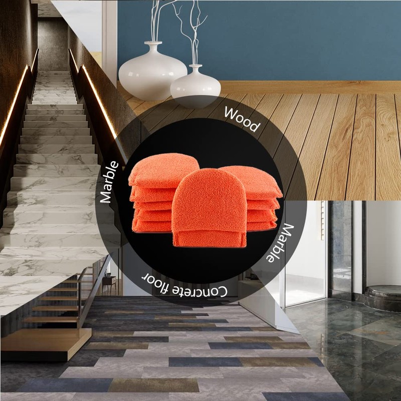 Microfiber applicator pad, Microfiber Sponge, SPTA 10Pcs Ultra-Soft Microfiber Wax