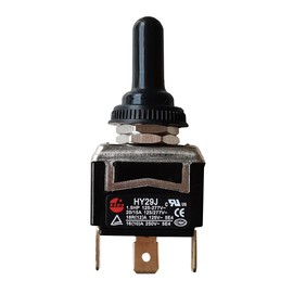 1Piece KEDU HY29J Toggle Switch with Silicone Protection Cover SPDT (ON)-Off-(ON) Bilateral Automatic Reset Function 2HP 20/15A 125/277V 18R(15) A 125V 18(12) A 250V 5E4 CE