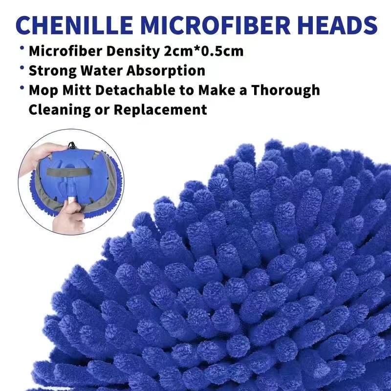 Wontolf 62'' Car Wash Brush With Long Handle - Chenille