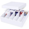 5 Row Trading Card Storage Box, 1 Pack Cardboard Storage