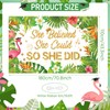 Hawaiian Luau Graduation Decoration Banner She Believed She Could So