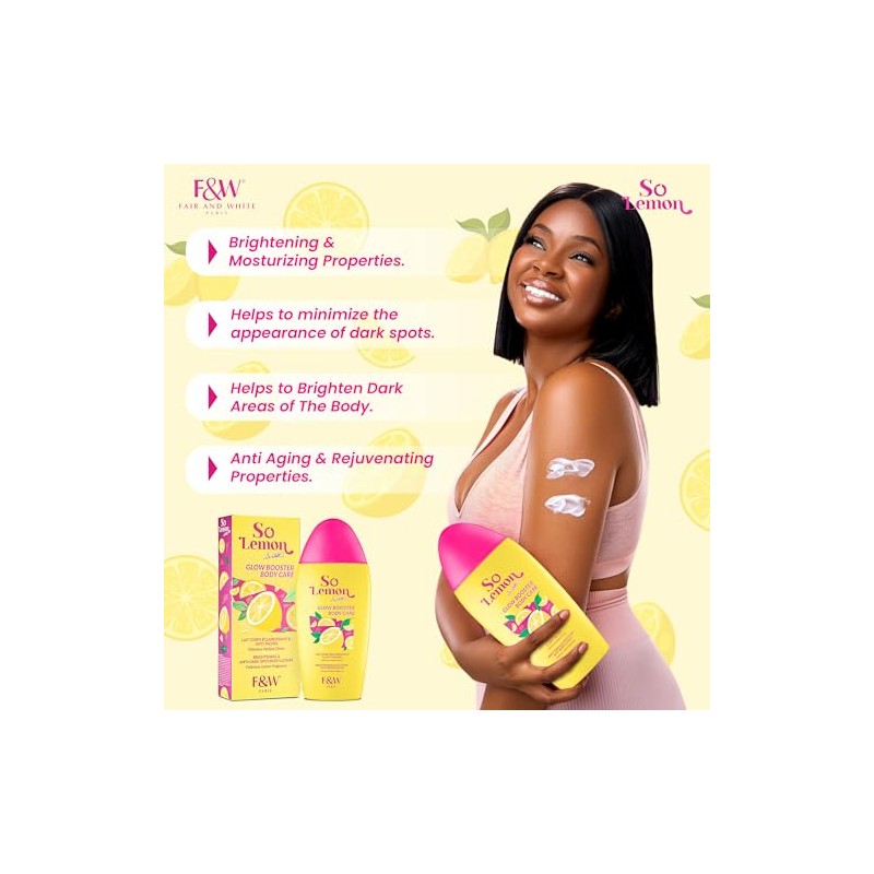 FAIR & WHITE Loción Corporal Iluminadora So Lemon Glow Booster