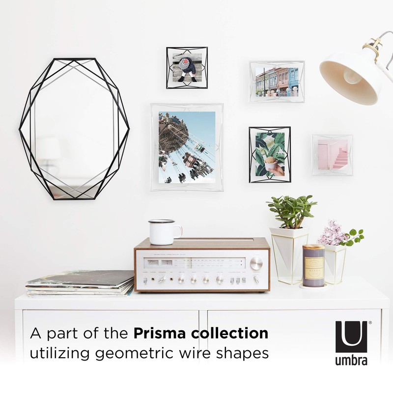 Umbra Prisma Picture Frame, 4x6 Metal Photo Display for Desk