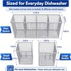 Dishwasher Silverware Basket - 304 Stainless Steel Utensil Organizer Set