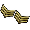 Army Uniform Chevron Sergeant Rank Emblem Military Weapon Shoulder Embroidered