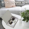 SUQ 3 pieces decorative book box, magnetic opening decorative books,