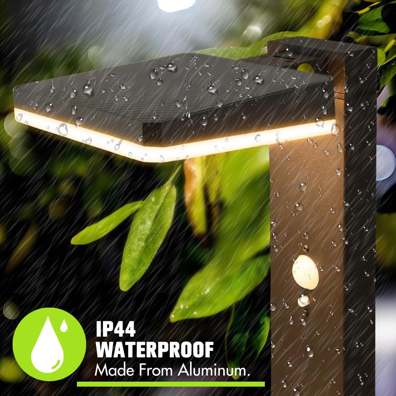 BRIMMEL Solar motion Pathway Lights Outdoor, 2 Pack Solar Powered