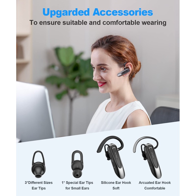 Link Dream - Auricular Bluetooth inalámbrico CVC8.0 para teléfono celular,