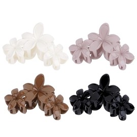 Hawaiian Flower Hair Clips Large Matte Hair Claw for Women Non-Slip Strong Hold Clips for Thick Hair, Hair Accessories