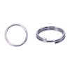 Stainless Steel Double Loop Split Rings Small Key Ring Chain